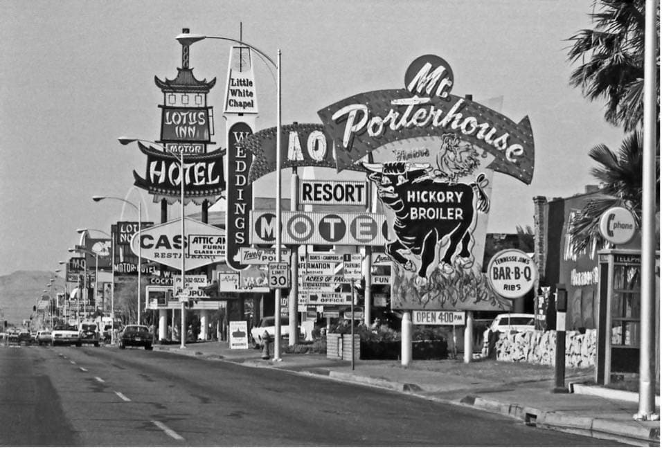 Archival photo of Las Vegas Chapels and Hotels